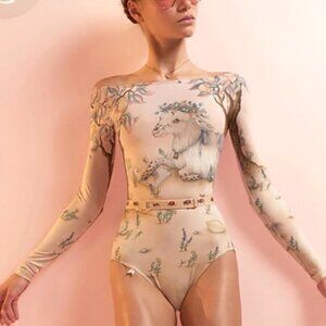 Just A Corpse JAC Leotard Reading Lamb